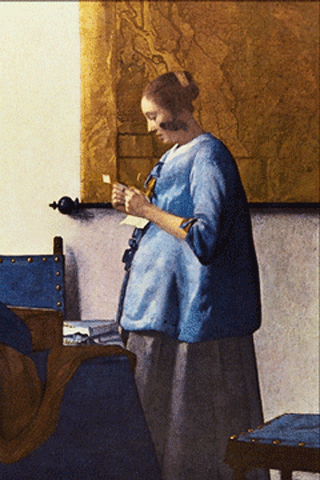 reproductie gezicht op Delft van Johannes Vermeer